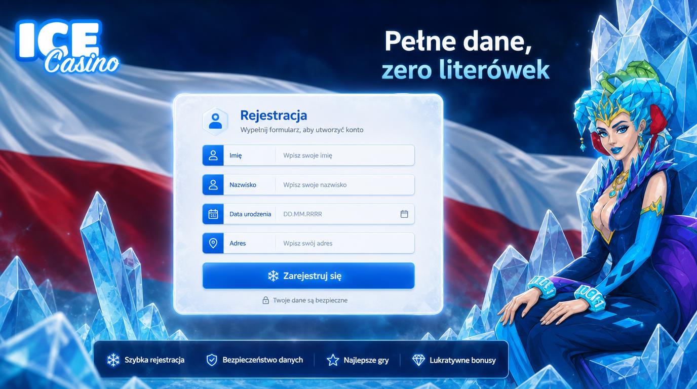 Interfejs rejestracji z widocznym formularzem danych osobowych 