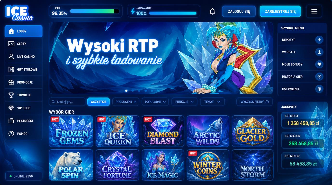 Interfejs z licznikiem RTP, szybkim ładowaniem i filtrami gier.